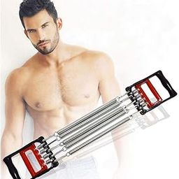 nunki trend Multi Function Springs Chest Expander 5 Hook Muscle Pulling Exerciser Chest Fitness Tool (multicolor)-image-38