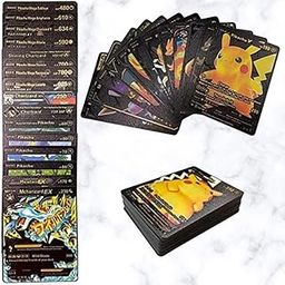 Anubhav Janni Enterprise Cards L for Kids, Real V Max GX Special Addition High HP Trading Playing 55 Pcs Foil Card Assorted TCG Deck Box -Vmax Gx Rare Common-Rare Mystery… (Black Cards, 55 Pieces)-image-9