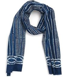 Women's Hand-Block Printed Soft Mulmul Cotton Stole (Indigo Blue, Length: 90, Width: 22 Inches)-24