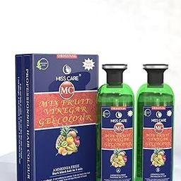 Miss Care 1000ML Original MC Mix Fruit Vinegar Gel Colour Ammonia Free, Natural Black AMONNIA FREE-image-56