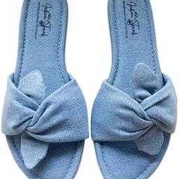 Denim Daze Open Flats Lightweight & Comfortable | Soft Sole | Perfect for Casual Outings-image-37