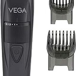 Vega Trimmer for Men with 90 Mins Runtime, Stainless Steel Blades & 40 Length Settings, 2 Comb Attachment, Cord and Cordless Use, Black, (Power Lite, VHTH-38)-15