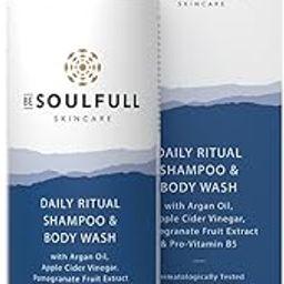 BE SOULFULL 2-In-1 Shampoo & Body Wash with Argan Oil- Head-To-Toe Cleanser for Everyday Use- Sulfate Free Body and Hair Wash- 200ml-20
