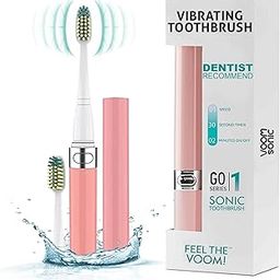 Voom Sonic Go 1 Series Travel Electric Toothbrush | Battery Operated Sonic Toothbrush for Adults & Kids, Pink-image-32