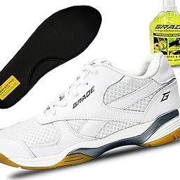 Grade Winner Memory Foam Badminton Shoes for Men | Non Marking Shoes for Badminton Men | Squash Shoes and Table Tennis Non Marking Shoes for Men | Lightweight and Comfortable Gum Sole Shoes-picture-17