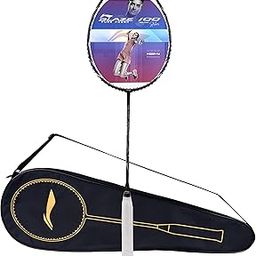 Li-Ning Blaze 100 Carbon Fibre Strung Badmiton Racket with Free Full Cover (Black/Silver/Navy, 78 Grams)-image-16