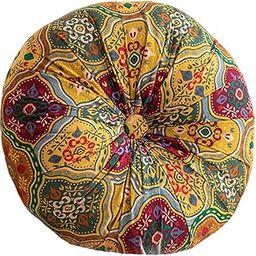BNF® Floor Cushion Round Comfortable Futon Cushion Bohemian Decorative Tatami Pad Gold|Home & Garden | Yard, Garden & Outdoor Living | Patio & Garden Furniture |1 Floor Pillow-image-75