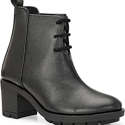 afrojack Women's Chelsea Boot Comfortable Stylish Lace Up Fashion Casual Chelsea Heel Boots For Women (wb300)-picture-28