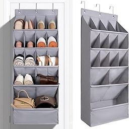 Door Shoe Organizer Hanging Closet Holder Hanger Storage Bag With 15 Mesh Pockets The Storage Rack Space Saver 15 Pocket Shoe Organiser Hanging Over Door Home & Garden Home Organization Organizer Over-image-83