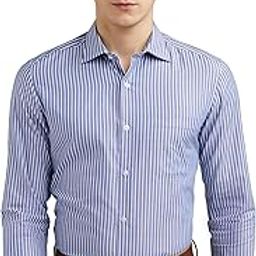 Men's Easy to Iron Premium Cotton Wrinkle Resistant Slim fit Striped Formal Shirt-image-39