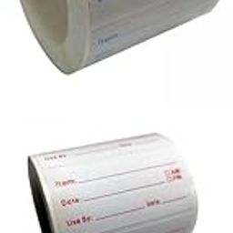 ATORSE 2 Rolls 1000 Pieces Blank Freezer Food Labels Meal Prep Storage Stickers-image-15