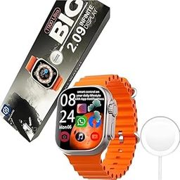 ONE MY CHOICE T900 Ultra Smart Watch – 2.19″ (49 mm) Full‑Touch HD IPS Display, Bluetooth Calling, Wireless Charging, Multi‑Sport Health Tracker – Android & iOS Compatible (Black/Orange)-image-75