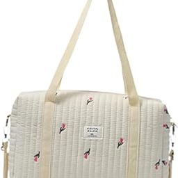 Fashion My Day Diaper Bag Work Tote Maternity Bag Tote Bag for Women for Travel Commuting Party Pink Flower-image-68