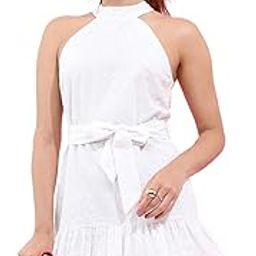 Women's Sleeveless Round Neck Self Design Dresses | Stylish Dresses | Casual Dresses-image-23