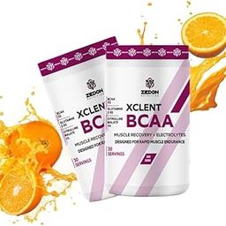 Zedon Nutrition XCLENT BCAA Powder, Fast Muscle Recovery & Hydration With Electrolytes (Orange Flavor 390g)-31