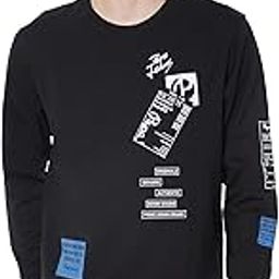 Men's Lego Graphic Print Stretch Cotton Round Neck Sweatshirt-image-8