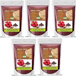 Beautoherb Natural 100% Pure Organic Hibiscus Powder For Hair Growth & Hair Mask Natural care from nature Pure Hibiscus Flower 500GM-image-54