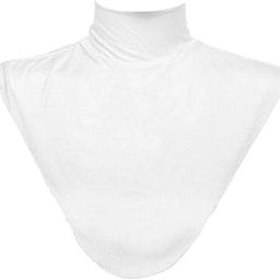 Women Modal Faux Turtleneck Half Top Dickey Collar Muslin Hijab Neck Cover White-picture-55