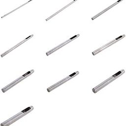 VELURA 10Pieces Steel Round Hollow Punch Hand Tools Hole Punching Leather Gasket|10 Pieces Hollow Punch Tools (1Pc Of Each Size)| Punches| Tools-image-10