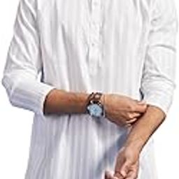 Men's Cotton Textured Striped Kurta (1pc)-picture-30