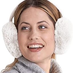 Ear Muffs Warmer for Kids, Girls and Women - Winter Ear Warmers - Soft & Warm Cable Knit Furry Fleece Earmuffs - Ear Covers for Cold Weather-image-30