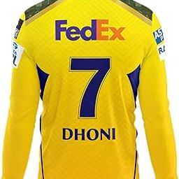 RockinRetailz CHENNAI Cricket Jersey 2025-26 Full Sleeve THALA MS DHONI-7 Back Printed for (Kids & Adults)-image-6