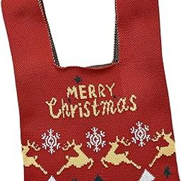 The Style SutraChristmas Wristlet Bag Mini Women Wrist Knotted Bag for Party Favors Wedding Deer and Red|Clothing, Shoes & Accessories | Womens Handbags & Bags| Womens Handbags & Bags-image-33