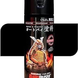 Samurai Kurobushi Standard Colours Black Spray Paint 400 ml | DIY, Quick Drying with Gloss finish for Metal, Steel, Plastic (Pack of 1)-image-60
