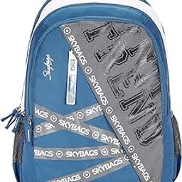 Riddle Blue Grey 46 Cms Casual Backpack With Raincover, 32 Lt-picture-13