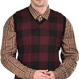 Guy London V Neck Sleeveless Regular Fit Men Reversible Casual Sweater | Casual Winter Sweater for Men | Mens Sweater for Winter Wear-image-12