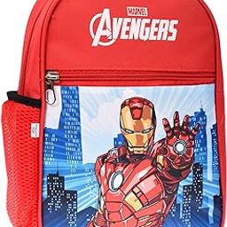 Marvel Avengers School Bag|3 Compartment Rexine School Bagpack|School Bag for Kids|School Bags for Girls with Zipper Closure (Gray)-image-72