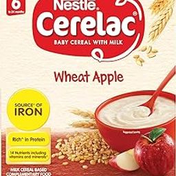CERELAC Baby Food Cereal | Wheat Apple for 6 to 24 Months Baby | Source of Iron & Protein | Instant Baby Food Cereal | 350g-19