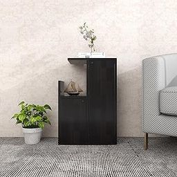 DF2H Bedside Table | 1 Year Warranty | Contemporary & Slim Bedside Table, Hana, Side Table Nightstand Wenge Colour (Melamine Finish)-picture-20