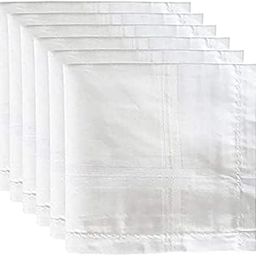 Men's/Gents White Handkerchief, Rumal, Hanky, Hankies, 100% Cotton Premium Collection Handkerchiefs, Soft Cotton Hand Kerchiefs, Handkerchiefs for Men (Pack of 6)-image-97