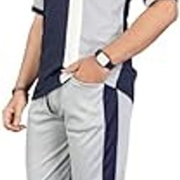 Cotton Blend Summer Suit/Night Suit for Men, Regular Fit Full Sleeves T-Shirt and Lower Set | Cord-Set Track Suit for Boys | Ideal for Casual Outings, Workout, Gym, Sports Pushpa-picture-31