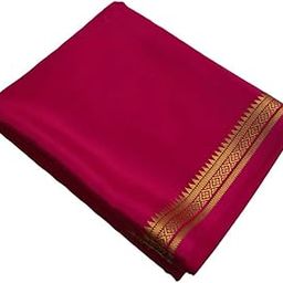 RAJMALA Luxurious Women's Semi Mysore Silk Zari Border with Blouse Piece-image-42