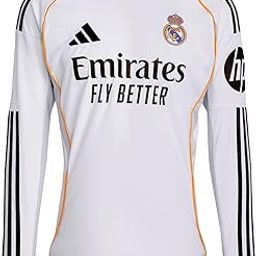 adidas Performance Real Madrid Home 2025/2026 White Men's Long Sleeve Jersey-image-72
