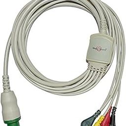 5 Lead ECG Cable compatible with L&T 12 Pin snap type-picture-14