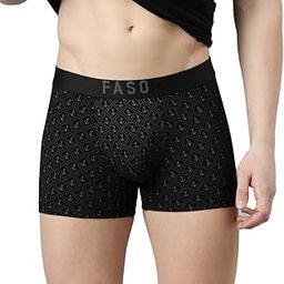 Faso Men's Printed Trunk, Cotton Stretch Fabric, Embossed Outer Elastic, Lightweight, Soft & Stretchable Innerwear, Comfortable Fit for Everyday Wear-picture-19