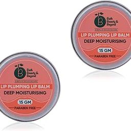 BATH BEAUTY & BEYOND Lip Plumping Balm – Pack of 2 | 15g Each | Deep Moisturising & Hydrating | Paraben-Free | For Soft & Fuller Looking Lips-image-18