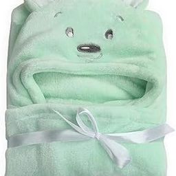 First Kick Micro Fleece New Born Baby Blanket Pack of Super Soft Bathrobe Baby Wrapper Cum Baby Bath Towel For Baby Boys, Baby Girls, Babies (80Cm X 80Cm, 0-6 Months Lightweight (Green)-image-82