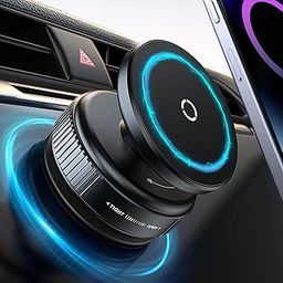 Suction Cup Phone Mount, Magnetic Phone Holder for Car, 360°Adjustable Vacuum Suction Mount for Smooth Surface, Compatible with iPhone and All Smartphones-picture-16