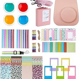 SAZ DEKOR 10In1 Instant Film Camera Set Colored Lens Set for Instax Mini 11 Pink-1