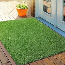 RevaTex Artificial Green Grass Mat for Balcony Floor, Home Decoration| Perfect for Indoor and Outdoor Use| Entrace Mats|Easy to Wash| Waterproof Mats| (Size 35 cm by 55 cm) (Pack of 1)-image-97