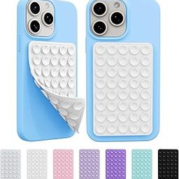 EGOTUDE Double-Sided Suction Cup Phone Case Mount, Detachable Sticky Grip Holder for iPhone, Hands-Free Wall Stick for Selfies and Videos (White)-picture-27