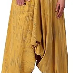 whitewhale Mens Women Cotton Stripe Aladdin Loose Baggy Boho Hippie Harem Pants-picture-22