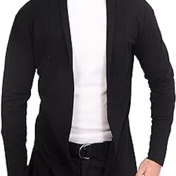 devil Men Full Sleeve Black Cotton Shrug (Medium)-picture-35