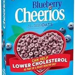 General Mill Blueberry Cheerio's Whole Grain Oats 402gm, Good Sources of Calcium, Fiber, Minerals (Imported)-image-84