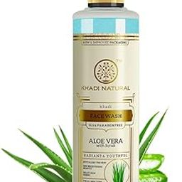 Khadi Natural Aloe Vera Face Wash with Scrub | Face Wash for Younger-Looking Skin | Face Scrub for Fighting Early Signs of Ageing | Paraben & SLS Free | Suitable for All Skin Types | 210ml-23