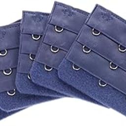 COMBR 5pcs Elastic Bra Strap Extension Bra Extenders 3x 3 Hook Blue-picture-37